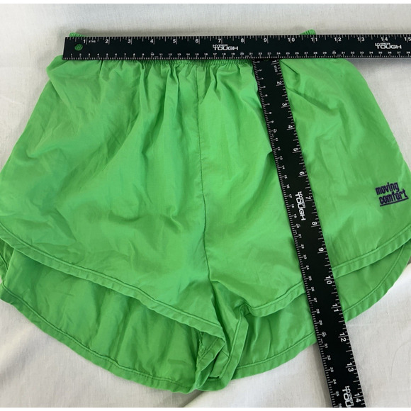 Women’s Running Athletic Shorts MOVING COMFORT Sz S Green Key pocket white liner - Picture 10 of 10